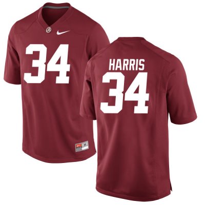 Youth Alabama Crimson Tide #34 Damien Harris Crimson Authentic NCAA College Football Jersey 2403PXFT5